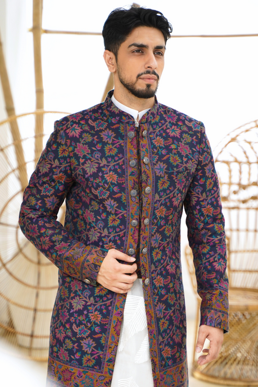 Purple Haze Kani Sherwani Set