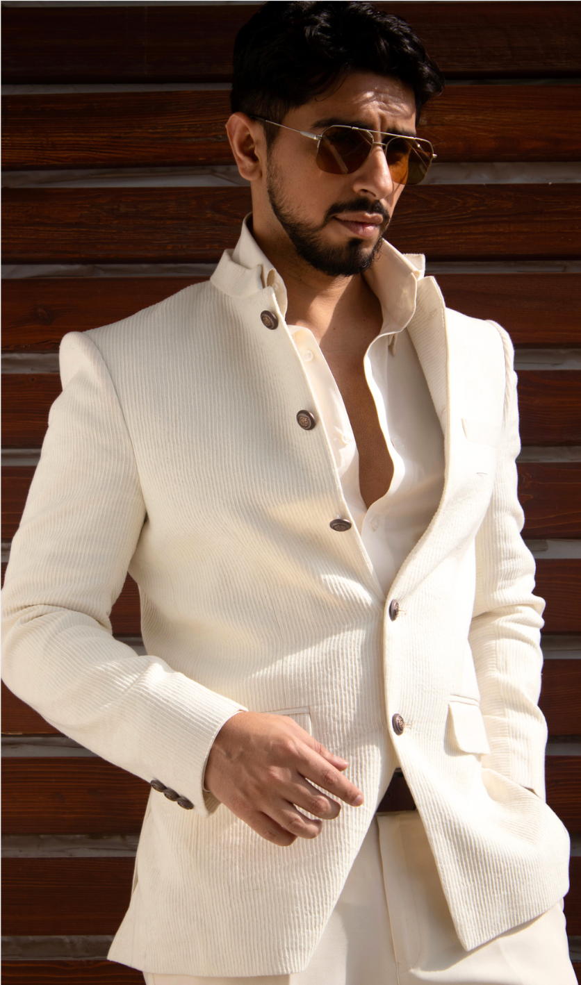 The Ivory Heritage Linen Jacket